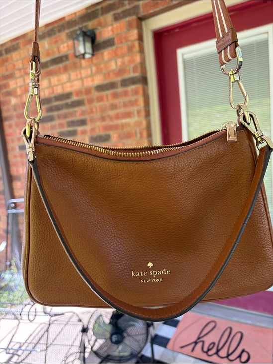 kate spade Handbags - kate spade Brown Pebbled Leather Crossbody with Gold Hardware